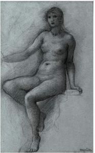 Edward Coley Burne-Jones - Study For One Of The Hesperides