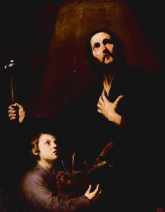 Jusepe De Ribera (Lo Spagnoletto) - St. Joseph and baby Jesus