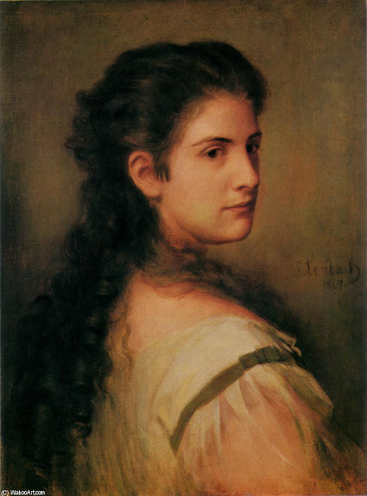 Wikioo.org - The Encyclopedia of Fine Arts - Painting, Artwork by Franz Seraph Von Lenbach - Anna Schubart