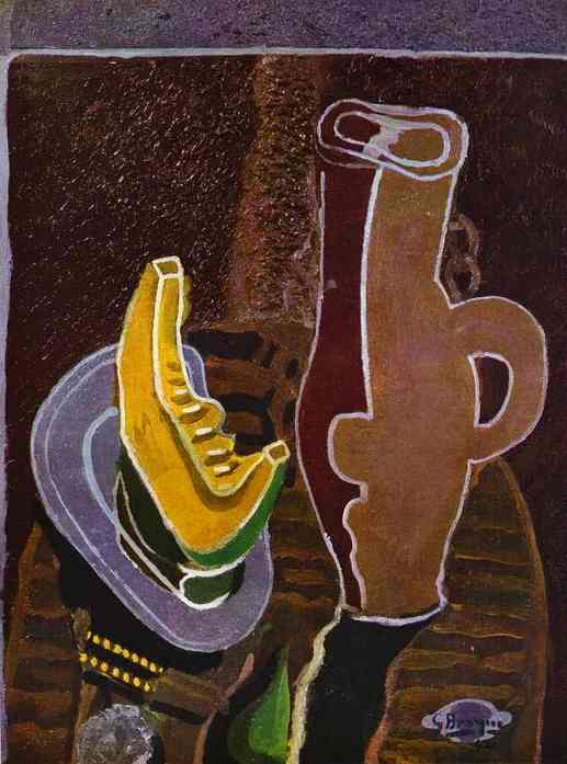 Wikioo.org – La Enciclopedia de las Bellas Artes - Pintura, Obras de arte de Georges Braque - el calabaza