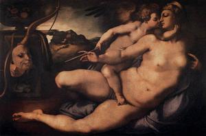 Jacopo Carucci (Pontormo) - Venus and Cupid
