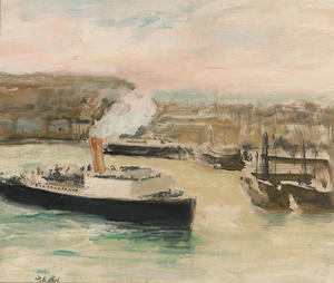 Arrival of the Pacquet Boat, Dieppe