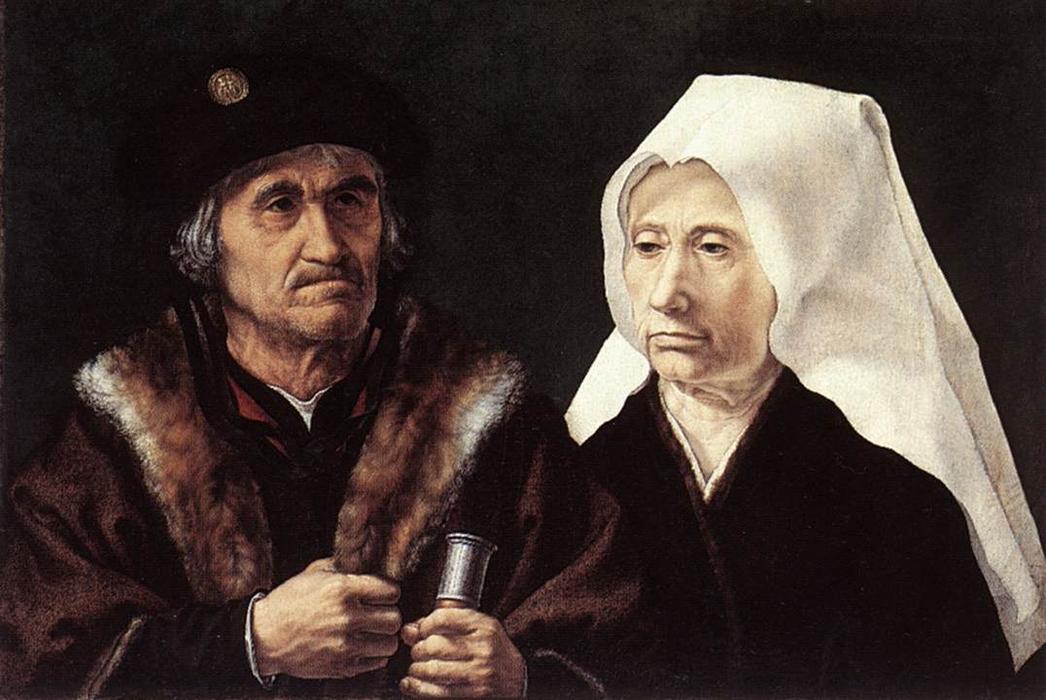 Wikioo.org - The Encyclopedia of Fine Arts - Painting, Artwork by Jan Gossaert (Mabuse) - An Elderly Couple