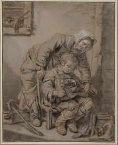 Jean-Baptiste Greuze - Unterweisung eines kleinen Savoyarden