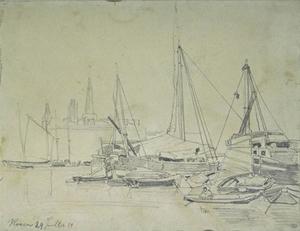 Johan Barthold Jongkind - View of the Port of Rouen