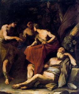 Luca Giordano - The drunkenness of Noah