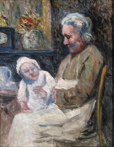 Grandmother with granddaughter