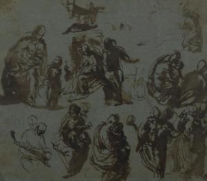 Paolo Veronese - Various Sketches of the Madonna and Child