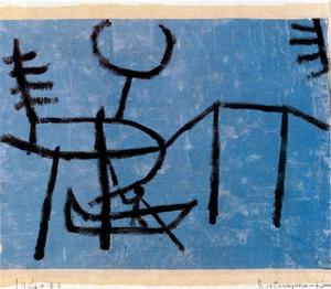 Paul Klee - Having fun on the canal with the boat