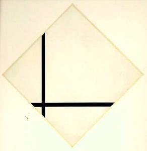 Piet Mondrian - Composition with two lines