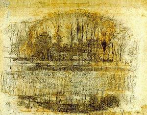 Piet Mondrian - Farm with trees and water
