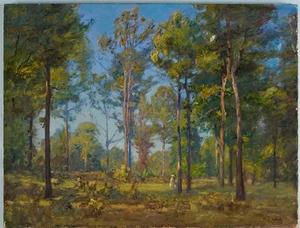 Theodore Clement Steele - A Stroll Through the Woods (Blue Sky)