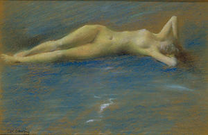 Reclining Nude Figure of a Girl
