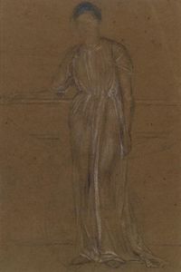 James Abbott Mcneill Whistler - Draped Figure, Standing