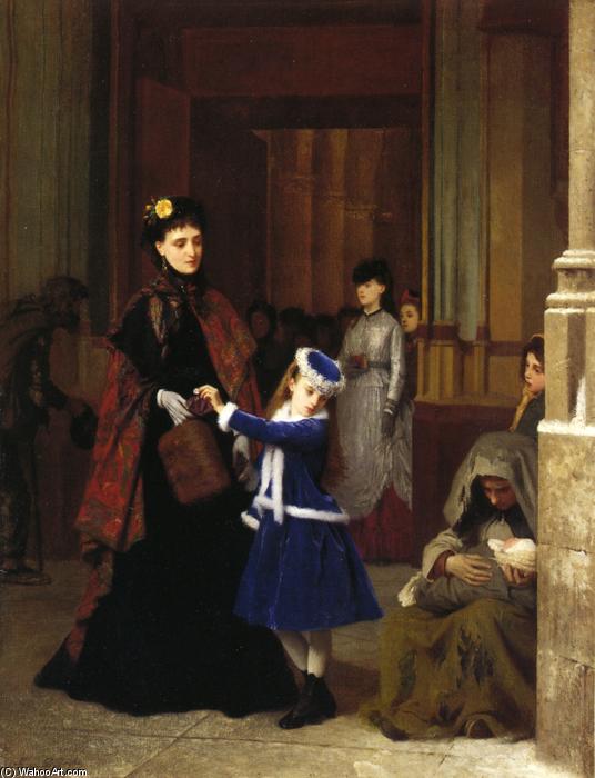 Wikioo.org - The Encyclopedia of Fine Arts - Painting, Artwork by Gustave Leonard De Jonghe - Kind Heart