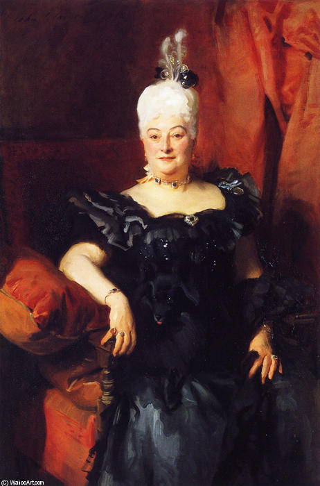 Wikioo.org – L'Enciclopedia delle Belle Arti - Pittura, Opere di John Singer Sargent - lady fauden phillips ( Helen Tributo )
