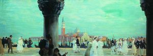 Boris Mikhaylovich Kustodiev - Embankment of Venice