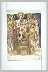 Madonna Enthroned with the Child with Angels