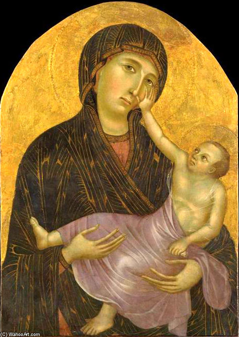 WikiOO.org - Encyclopedia of Fine Arts - Lukisan, Artwork Cimabue - Madonna with Child