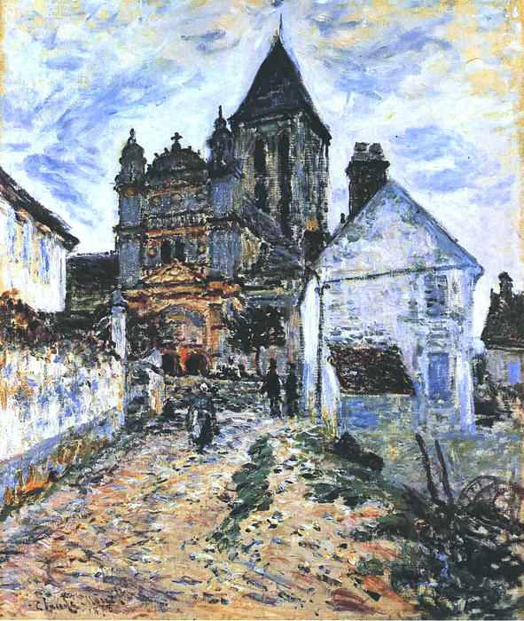  Artwork Replica Vetheuil, The Church, 1878 by Claude Monet (1840-1926, France) | ArtsDot.com