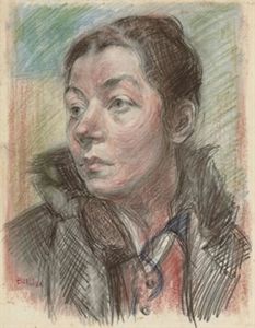 David Davidovich Burliuk - Portrait of Marusia Burliuk
