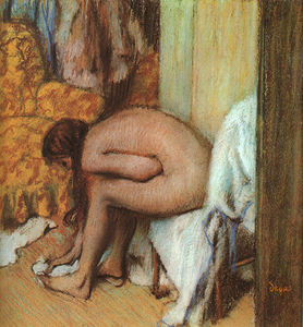 Edgar Degas - After the Bath (Woman Drying her feet)