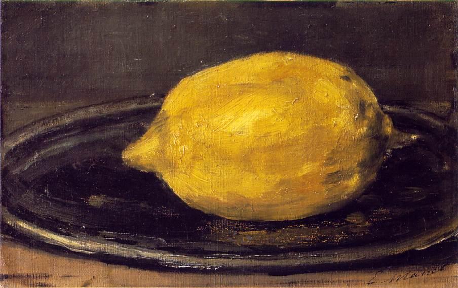  Oil Painting Replica The Lemon, 1880 by Edouard Manet (1832-1883, France) | ArtsDot.com