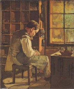 Ferdinand Hodler - The cobbler by the window