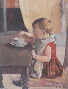 Ferdinand Hodler - Child by the table