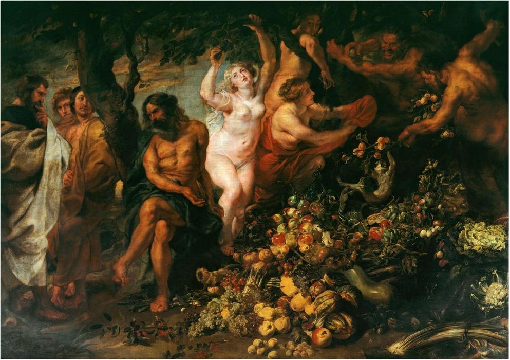 Wikioo.org - The Encyclopedia of Fine Arts - Painting, Artwork by Frans Snyders - Pythagoras advocating vegetarianism