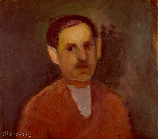 Portrait of a Man - George Bouzianis | Wikioo.org - The Encyclopedia of Fine Arts