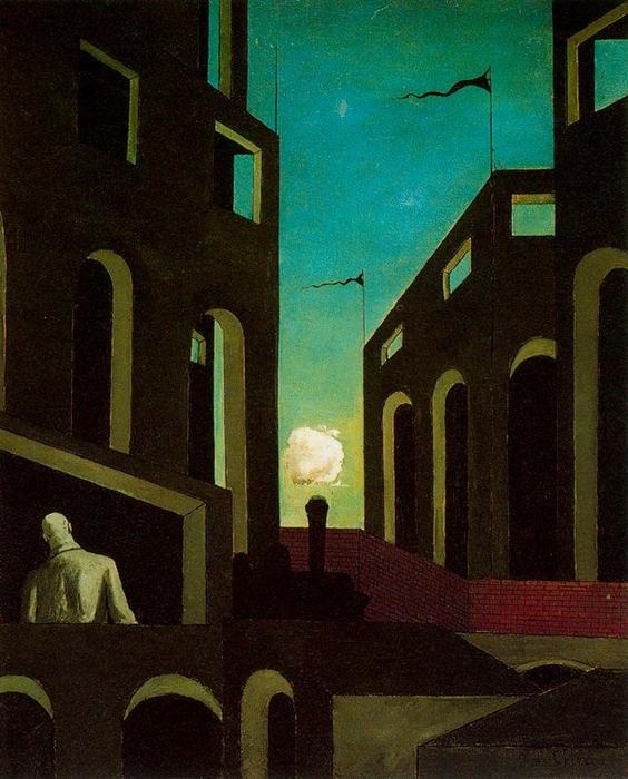 Wikioo.org - The Encyclopedia of Fine Arts - Painting, Artwork by Giorgio De Chirico - Happiness of returning