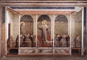 Giotto Di Bondone - St. Francis Appears to St. Anthony in Arles