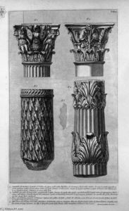 Giovanni Battista Piranesi - Pieces of columns and capitals