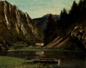 Gustave Courbet - Les Doubs A La Maison Monsieur