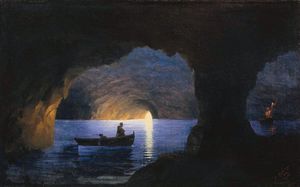 Ivan Aivazovsky - Azure Grotto. Naples