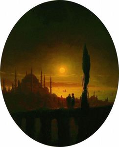 Ivan Aivazovsky - Moonlit night beside the sea