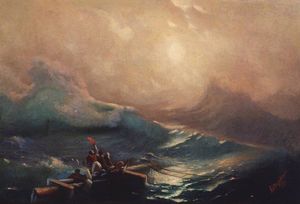 Ivan Aivazovsky - The Ninth Wave. Study