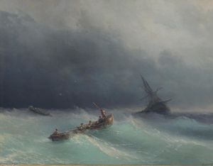 Ivan Aivazovsky - Storm at sea