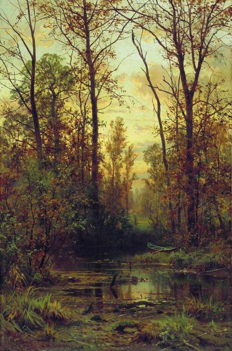 Wikioo.org - The Encyclopedia of Fine Arts - Painting, Artwork by Ivan Ivanovich Shishkin - Forest. Autumn