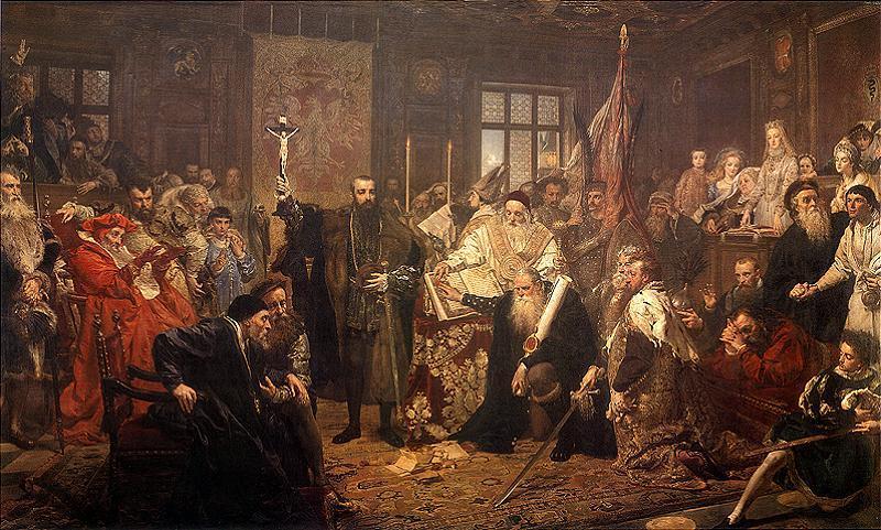 Wikioo.org - The Encyclopedia of Fine Arts - Painting, Artwork by Jan Matejko - The Union of Lublin