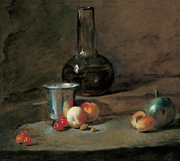 Wikioo.org - The Encyclopedia of Fine Arts - Painting, Artwork by Jean-Baptiste Simeon Chardin - The Silver Goblet