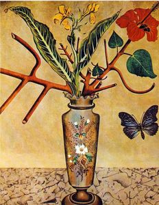 Joan Miro - Flowers and Butterfly