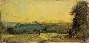 John Constable - Autumn Sunset