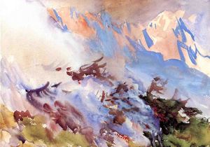 John Singer Sargent - Mountain Fire