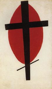 Kazimir Severinovich Malevich - Black cross on a red oval