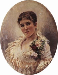 Konstantin Yegorovich Makovsky - Female Portrait