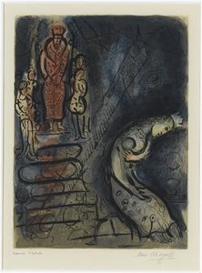 Marc Chagall - Ahasuerus sends Vasthi away