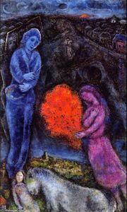 Marc Chagall - Saint-Paul de Vance at Sunset