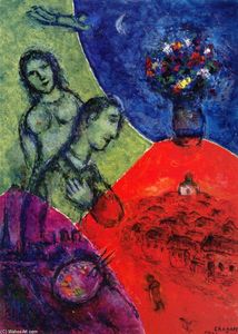 Marc Chagall - Self Portrait with Bouquet